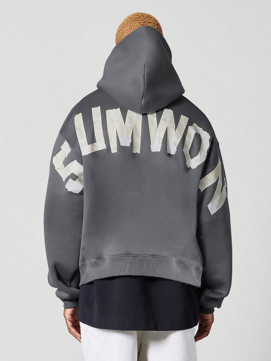 Overhead Hoodie With Front And Back Graphic Print College Ready