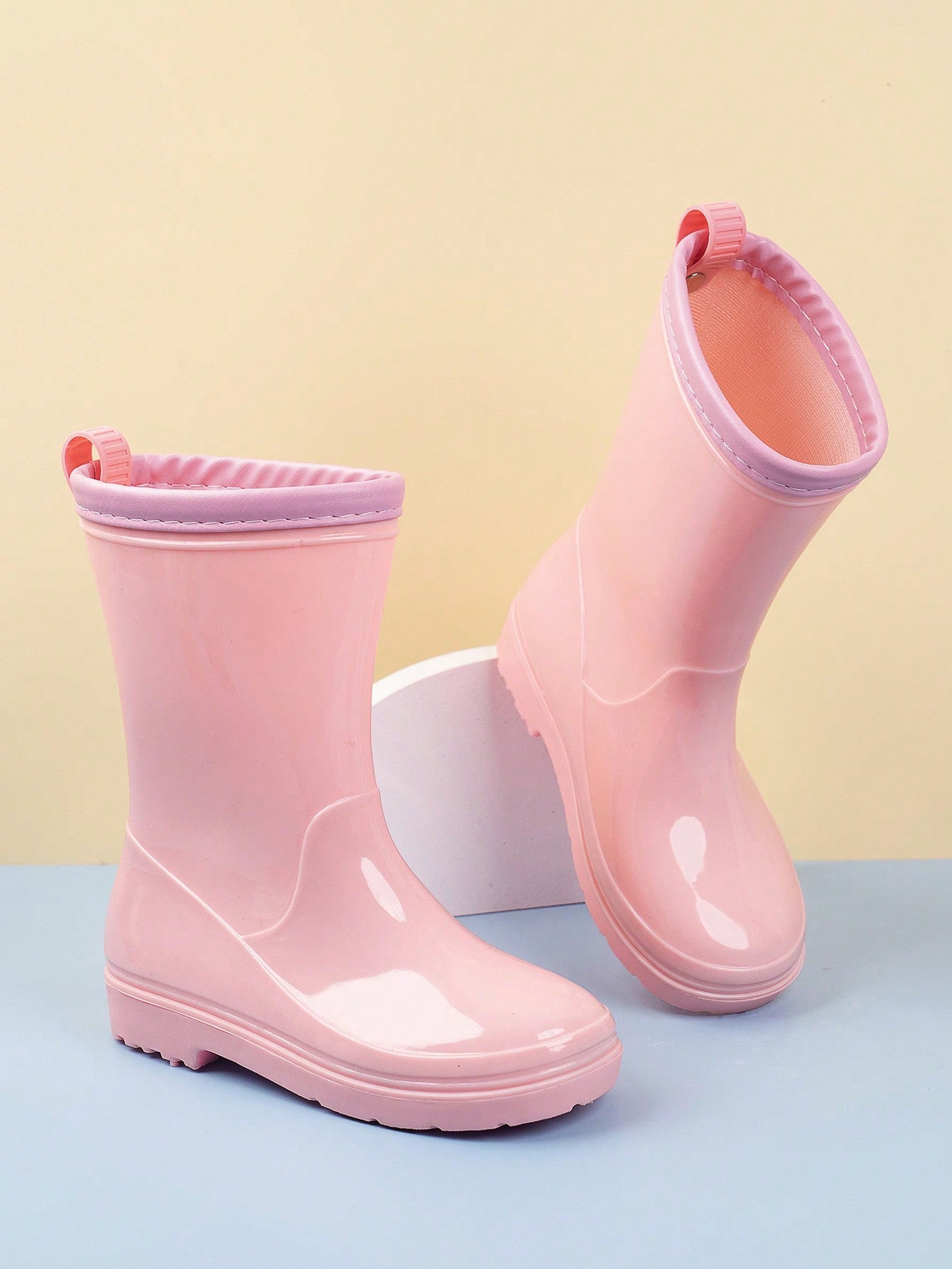 Children's Mid-Calf Waterproof Rain Boots For Girls, Anti-Slippery And Lightweight