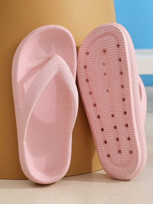 Women New Style Slip-Resistant Outdoor Slippers With Soft Sole And Thick Sole, Perfect For Bathroom, Couples Or Casual Wear