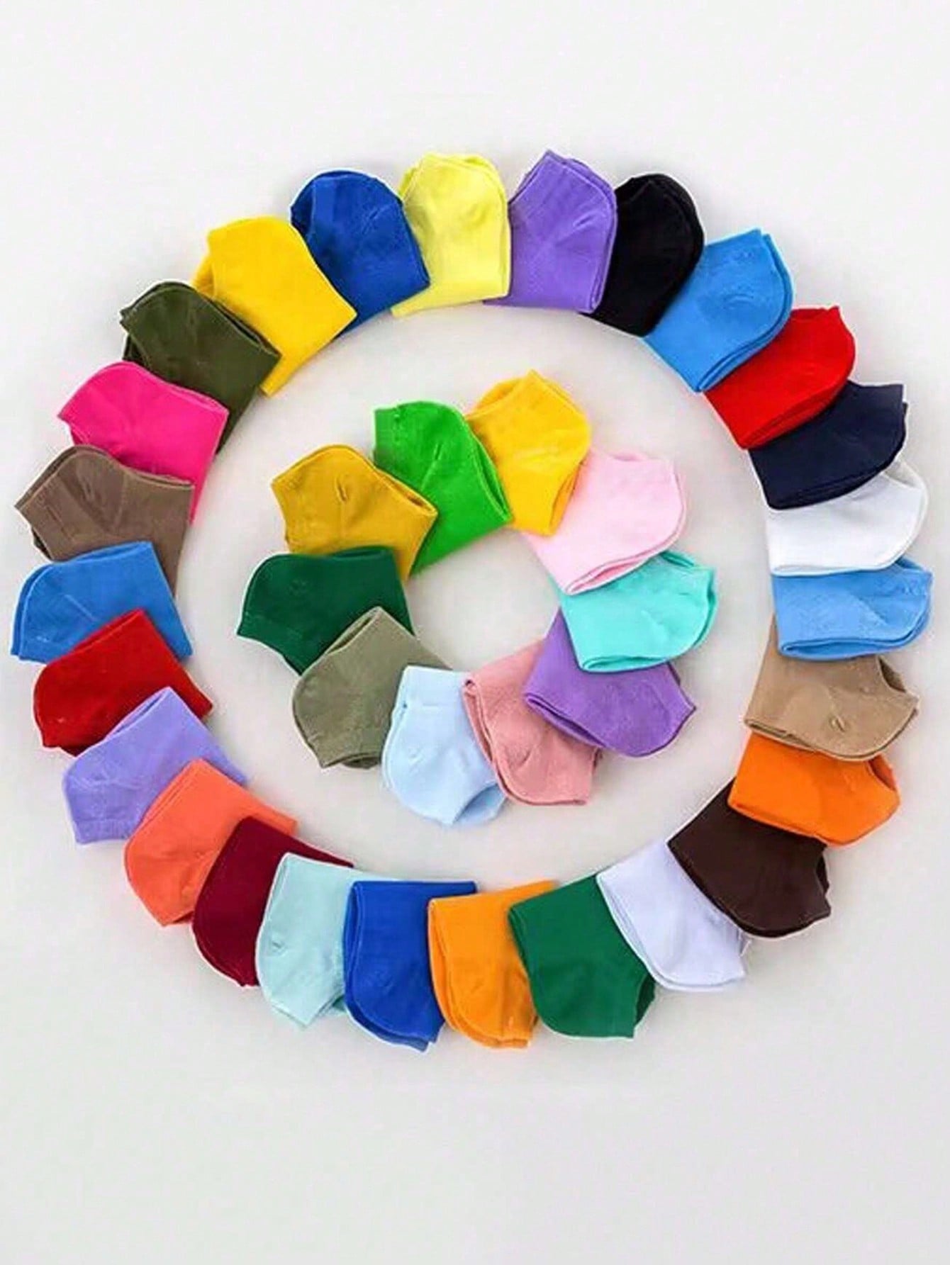 14 Pairs/Pack Random Color Kids' Short Socks For Daily & Casual Wear On Spring/Summer