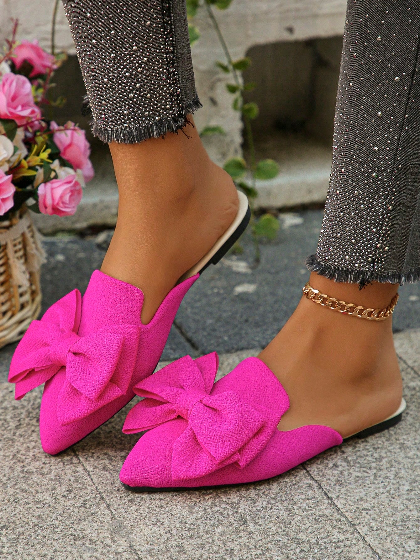 Elegant Pointed Toe Slip-On Flats