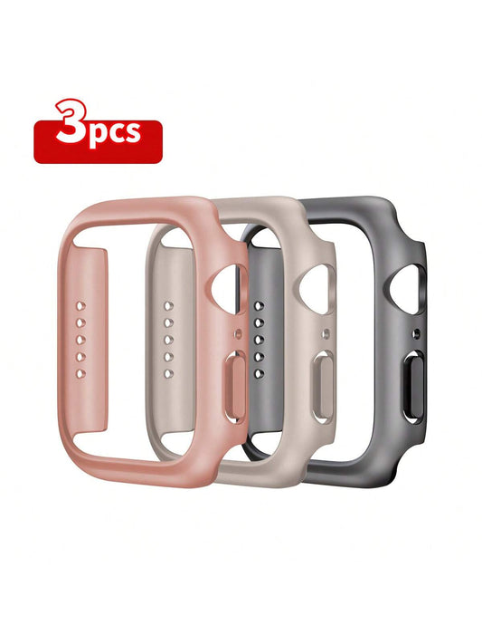 3個セット ハードPCケース Apple Watch 45mm 41mm 38mm 42mm 40mm 44mm マットバンパー保護ケースフレーム SE 9 8 7 6 5 4 3 2用