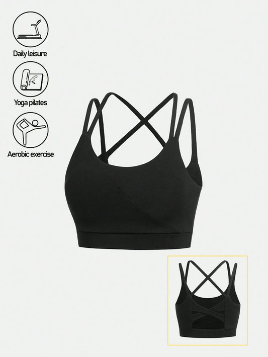 Tween Girl Criss Cross Back Sports Bra