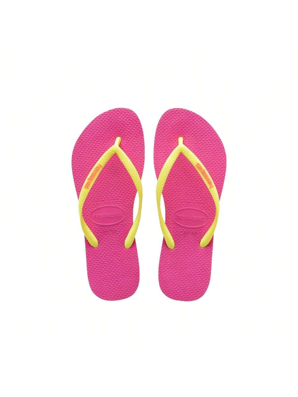 Havaianas Women's Rubber Flip-Flops 4119787-0064 SLIM LOGO POP-UP Hollywood Rose