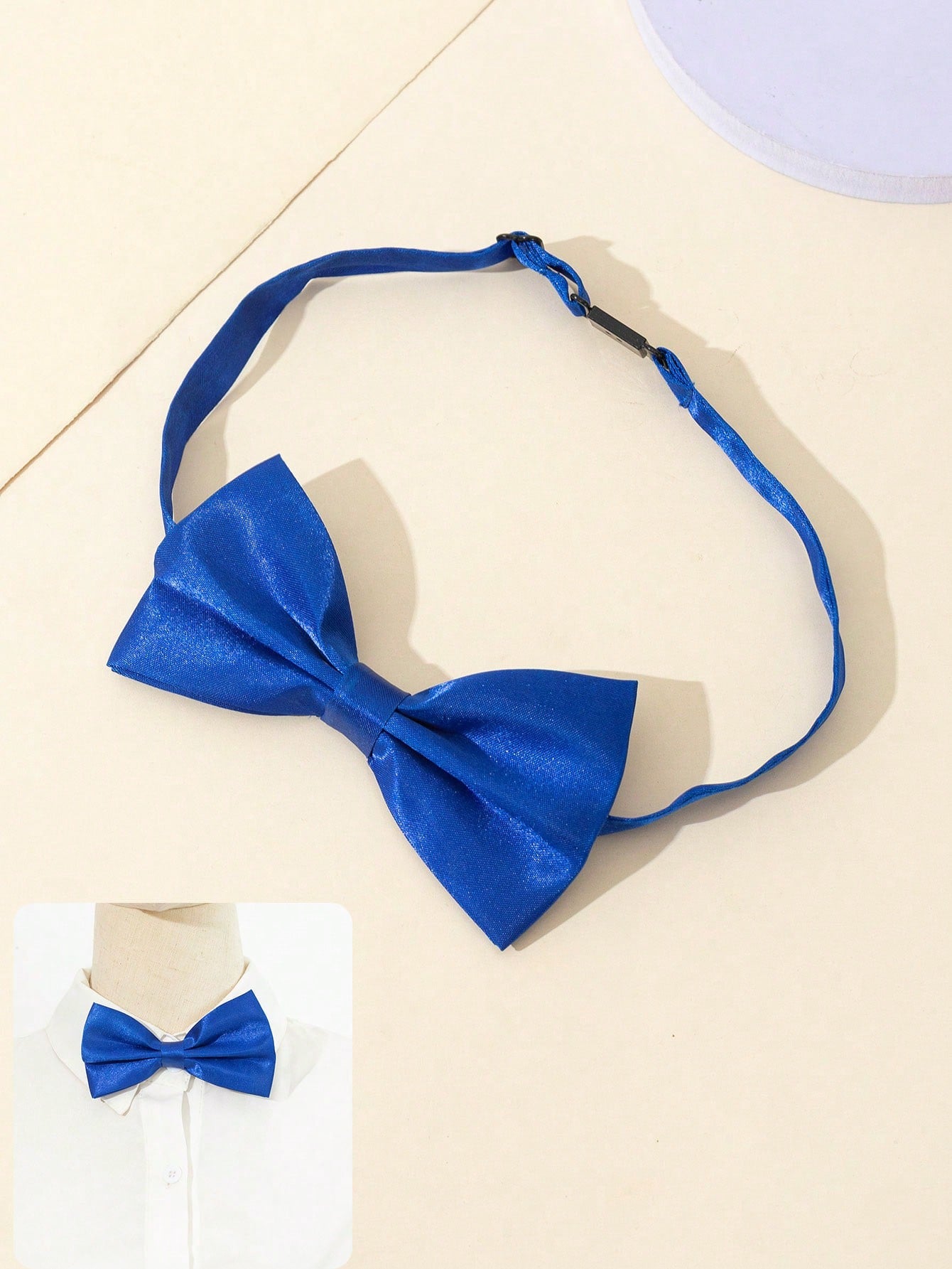 1pc Fashionable Simple Two-Layered Bow Tie For Boys And Girls, Convenient To Adjust, Suitable For School And Daily Wear, Holiday Dressing, Performance And Parties, Creating Vibrant Atmosphere, Ideal Holiday Gift