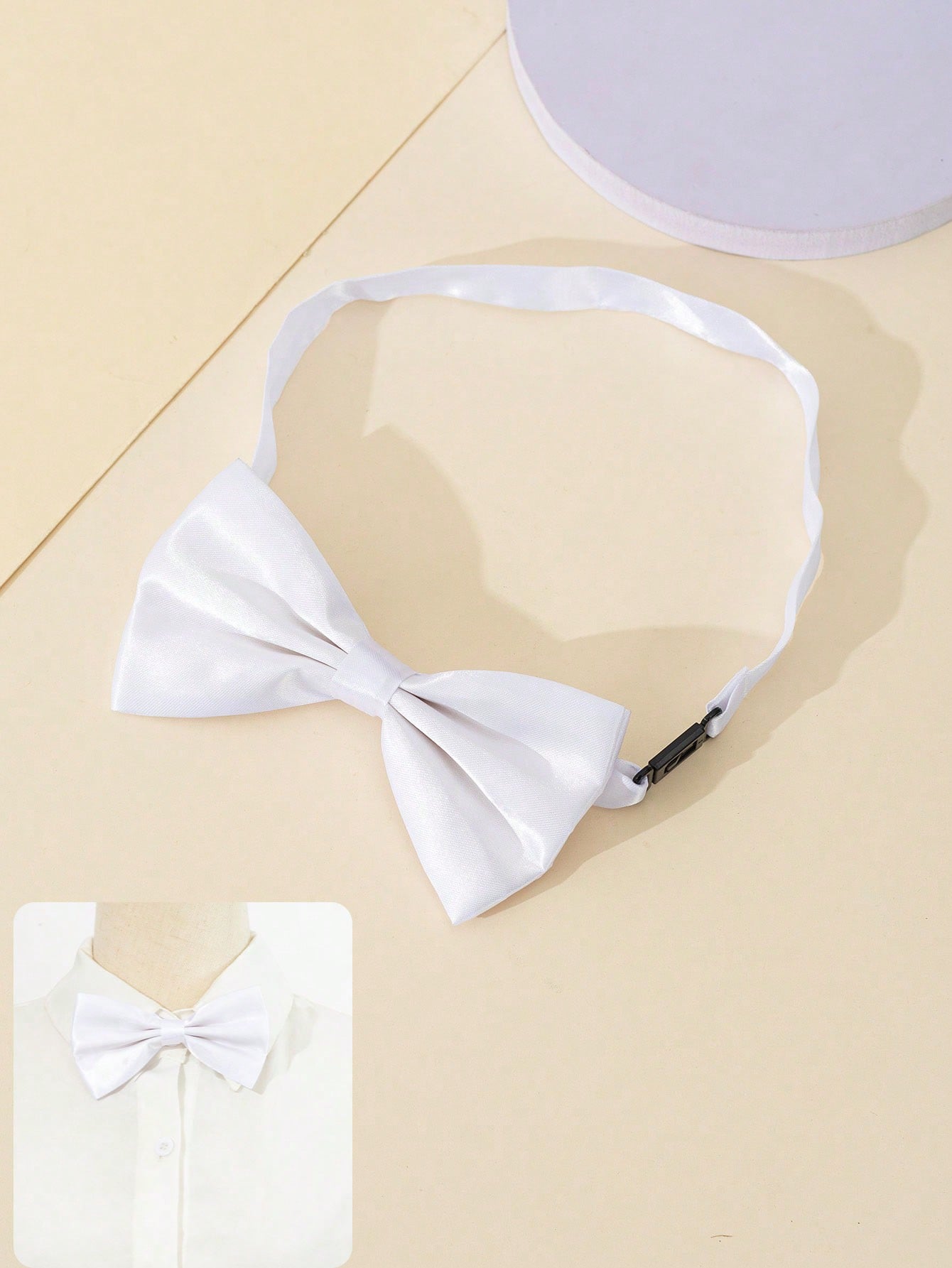 1pc Fashionable Simple Two-Layered Bow Tie For Boys And Girls, Convenient To Adjust, Suitable For School And Daily Wear, Holiday Dressing, Performance And Parties, Creating Vibrant Atmosphere, Ideal Holiday Gift