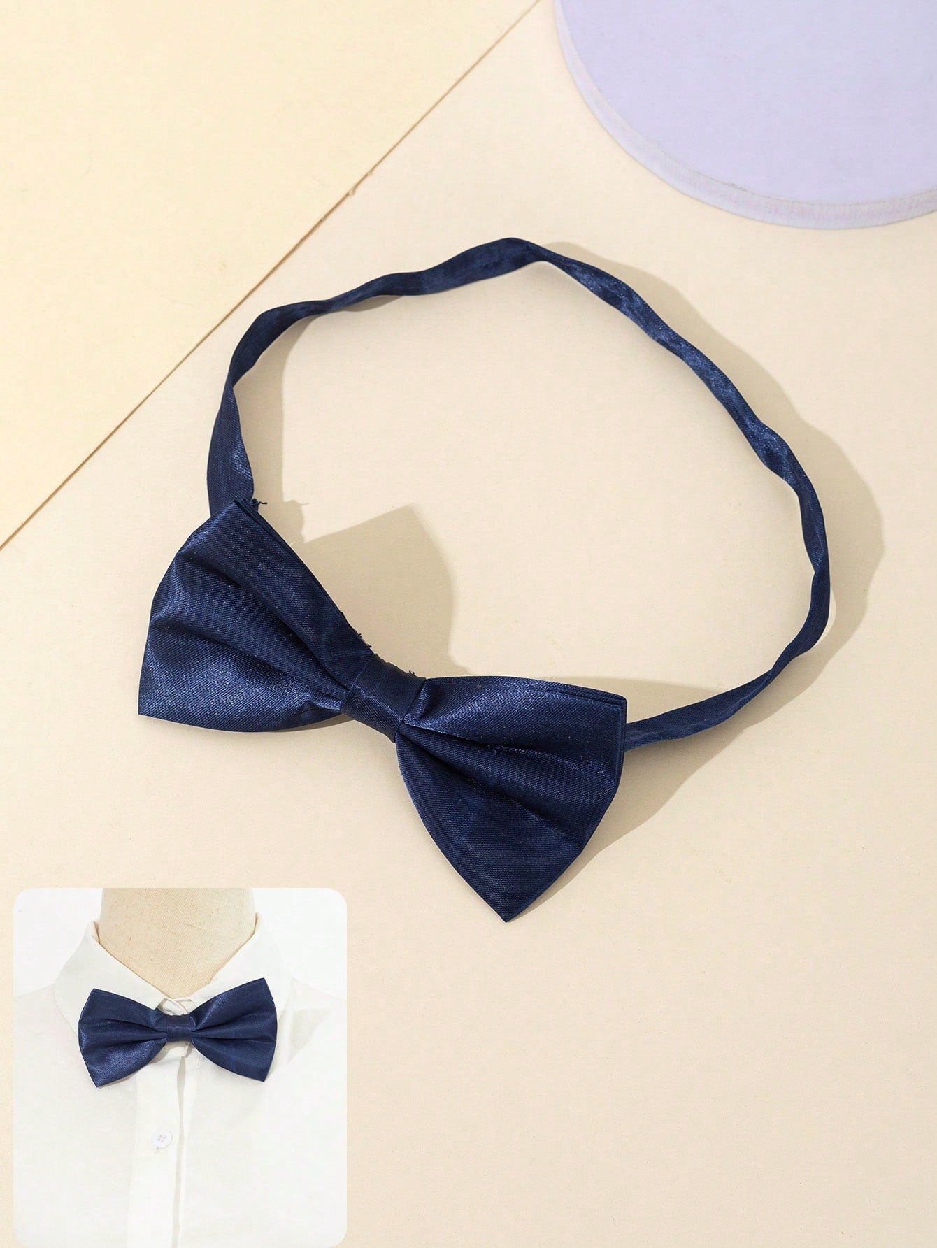 1pc Fashionable Simple Two-Layered Bow Tie For Boys And Girls, Convenient To Adjust, Suitable For School And Daily Wear, Holiday Dressing, Performance And Parties, Creating Vibrant Atmosphere, Ideal Holiday Gift