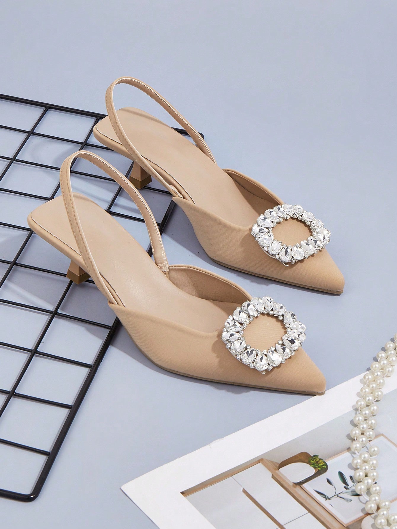 New Fashionable Elegant Style Women's Pumps With Small Top Handle Strap, Autumn & Winter