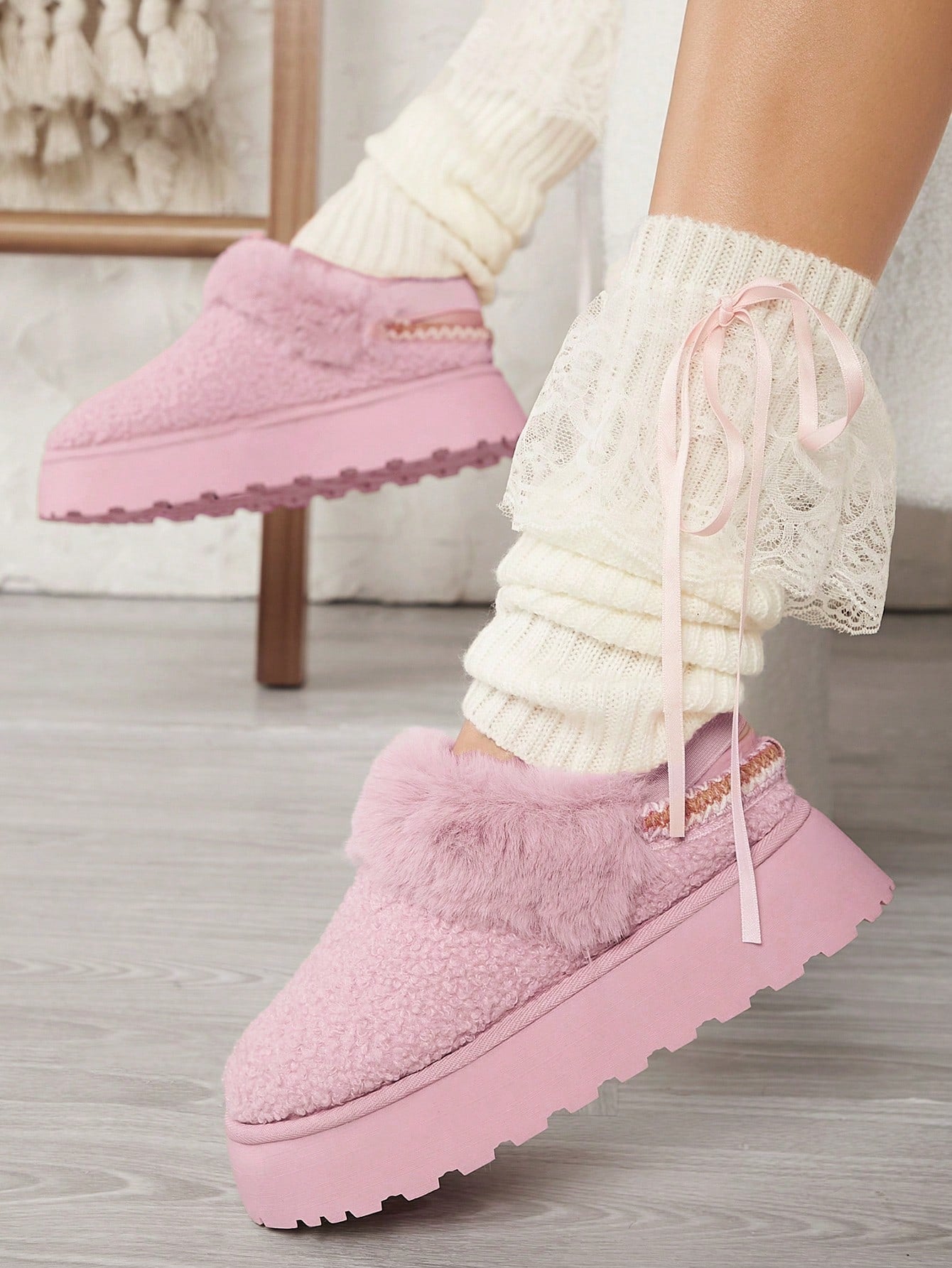 Women's Fluffy Home Slippers