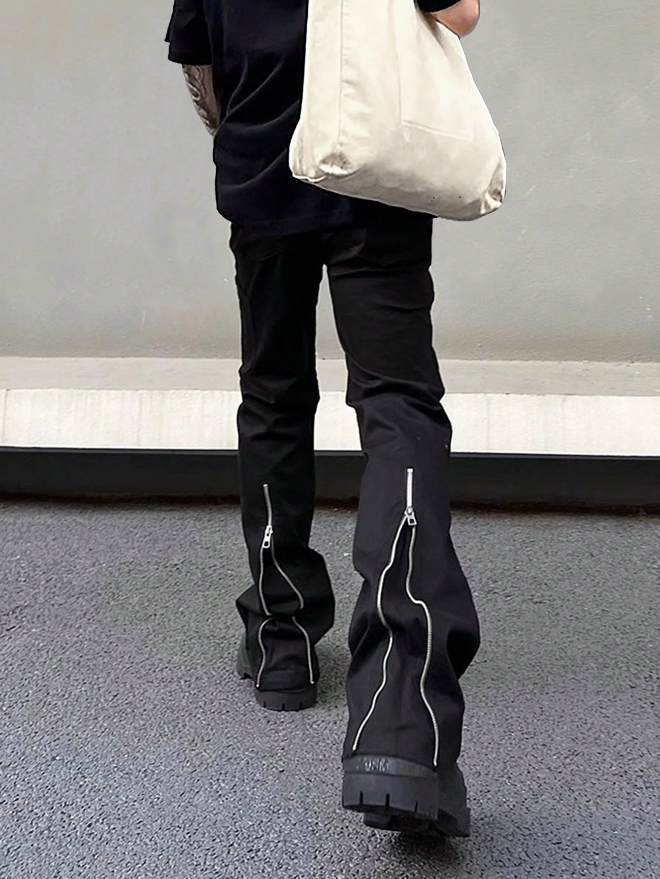 Men\ Casual Daily Wear Zipper Designed Fashionable Long Pants