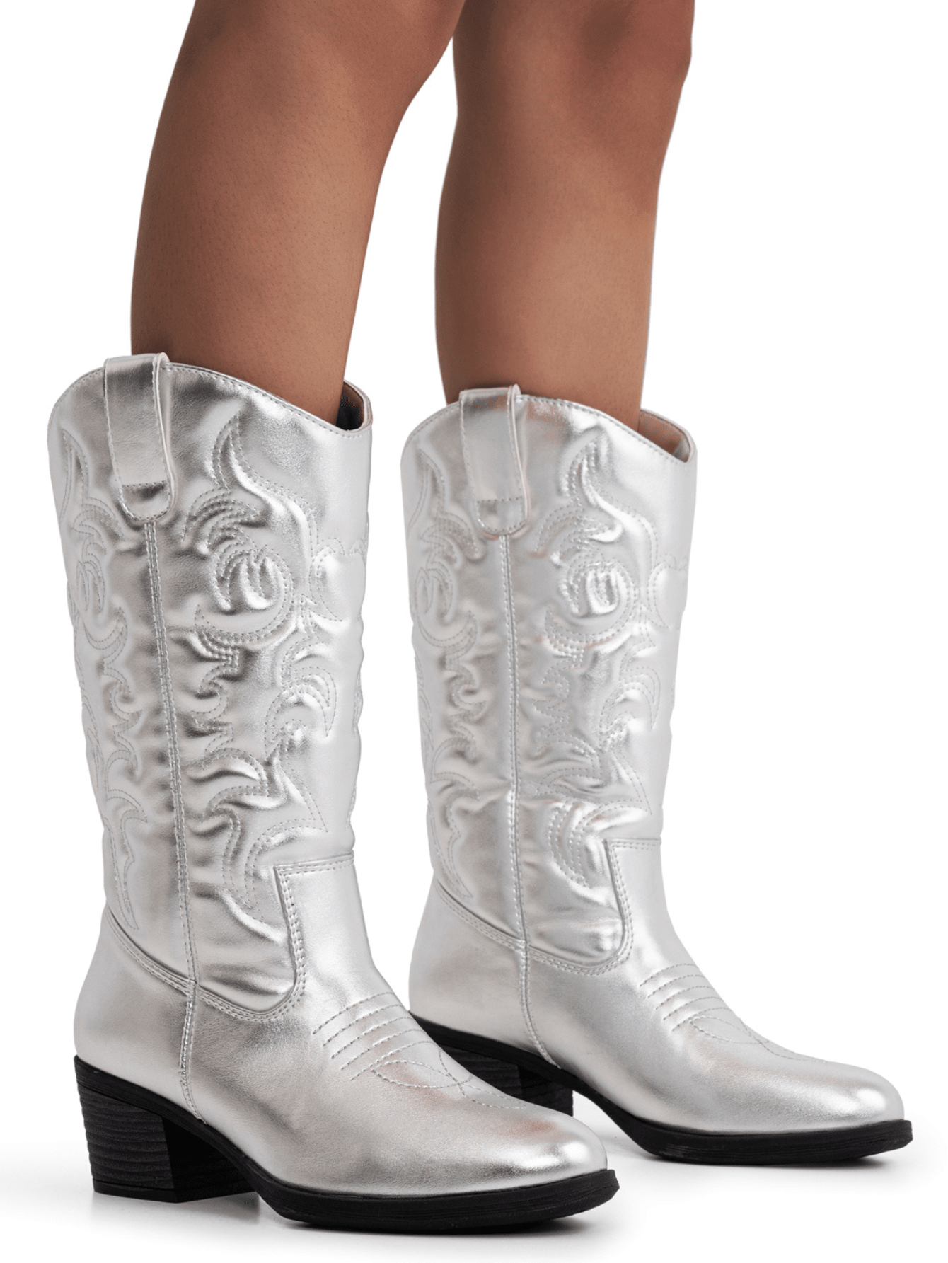 Comfyshoes Women's Cowboy Knee High Booties For Women