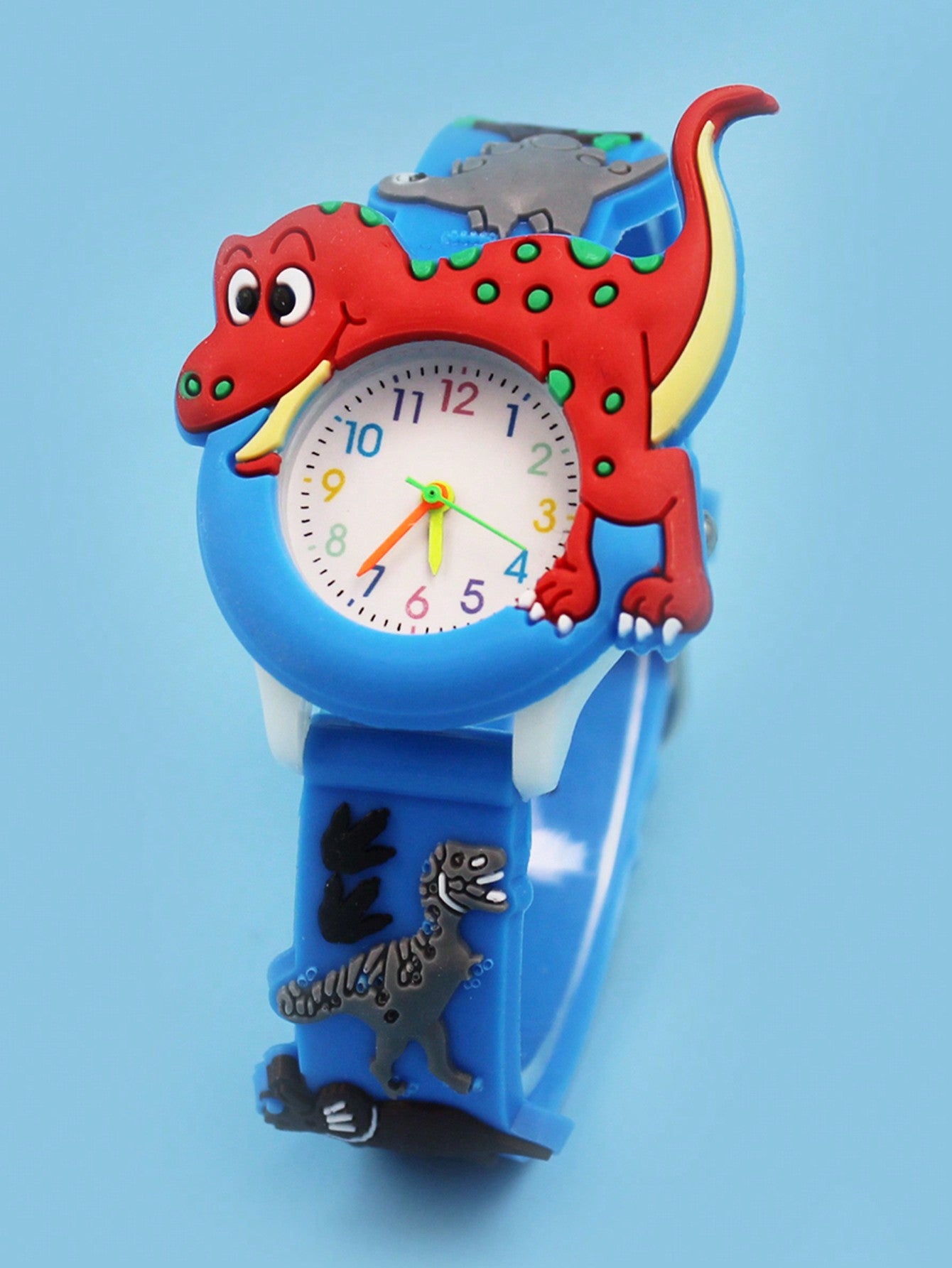 Dinosaur Tyrannosaurus Cute 3d Quartz Wrist Watch For Kids, Classic Quartz Watch For Learning Time