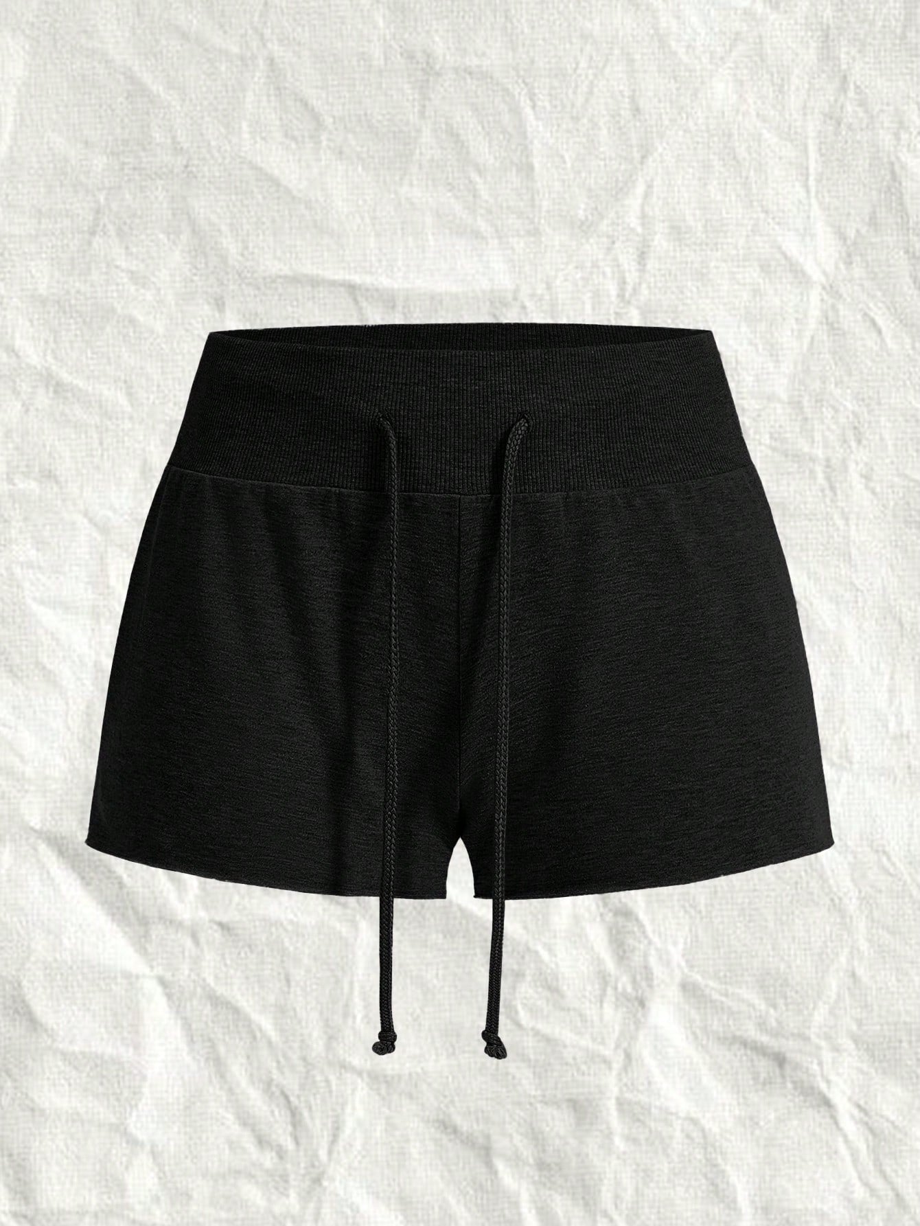 Women's Solid Color Simple Daily Knit Shorts