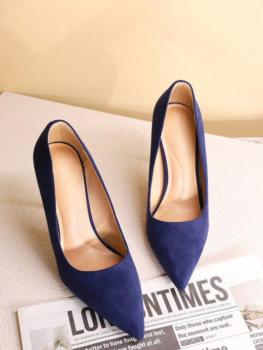 Women Elegant Minimalist Point Toe Stiletto High Heels, Wedding Shoes, Working & Office Shoes