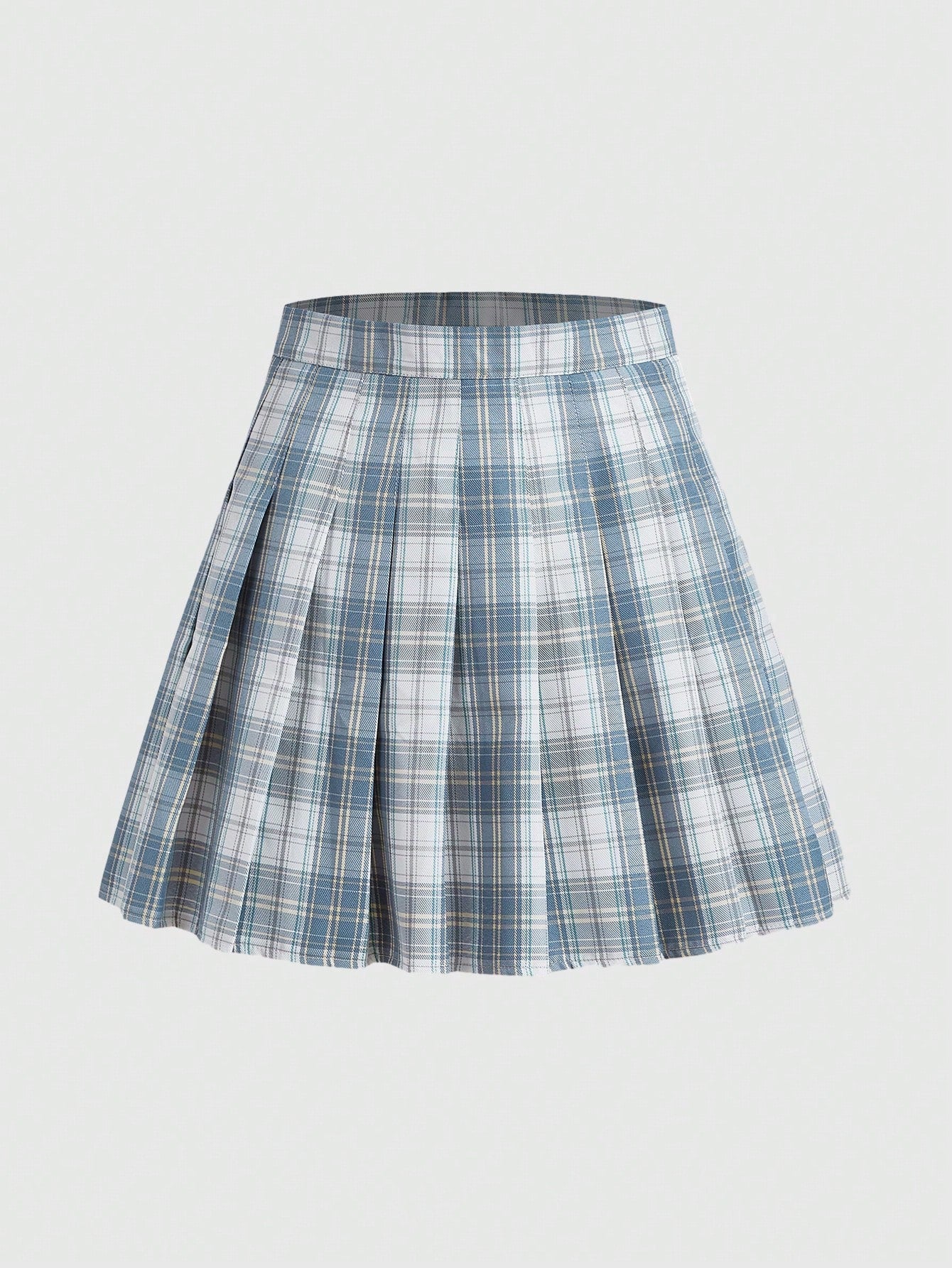 J-Fashion Pisces Plaid Pleated Skirt