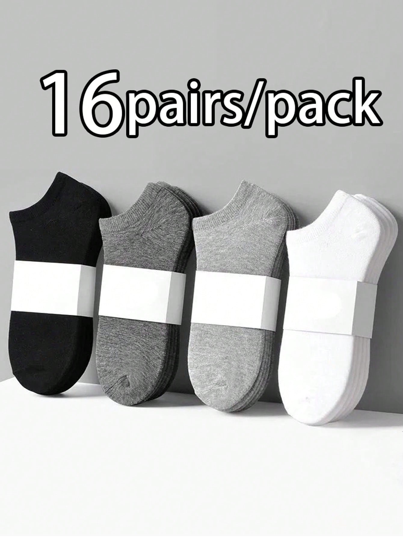 15 Pairs Unisex Thin Breathable Comfy Deodorant Sweat-Absorbing Low Cut Ankle Socks, Casual Plain Color Socks, Children's Socks & Hosiery For Summer Spring, Summer, Autumn And Winter Socks