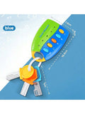 Cartoon Musical Car Key Colorful Vocal Smart Remote Car Voices Pretend Play Sound Cognition Educational Music Toy Children Gift