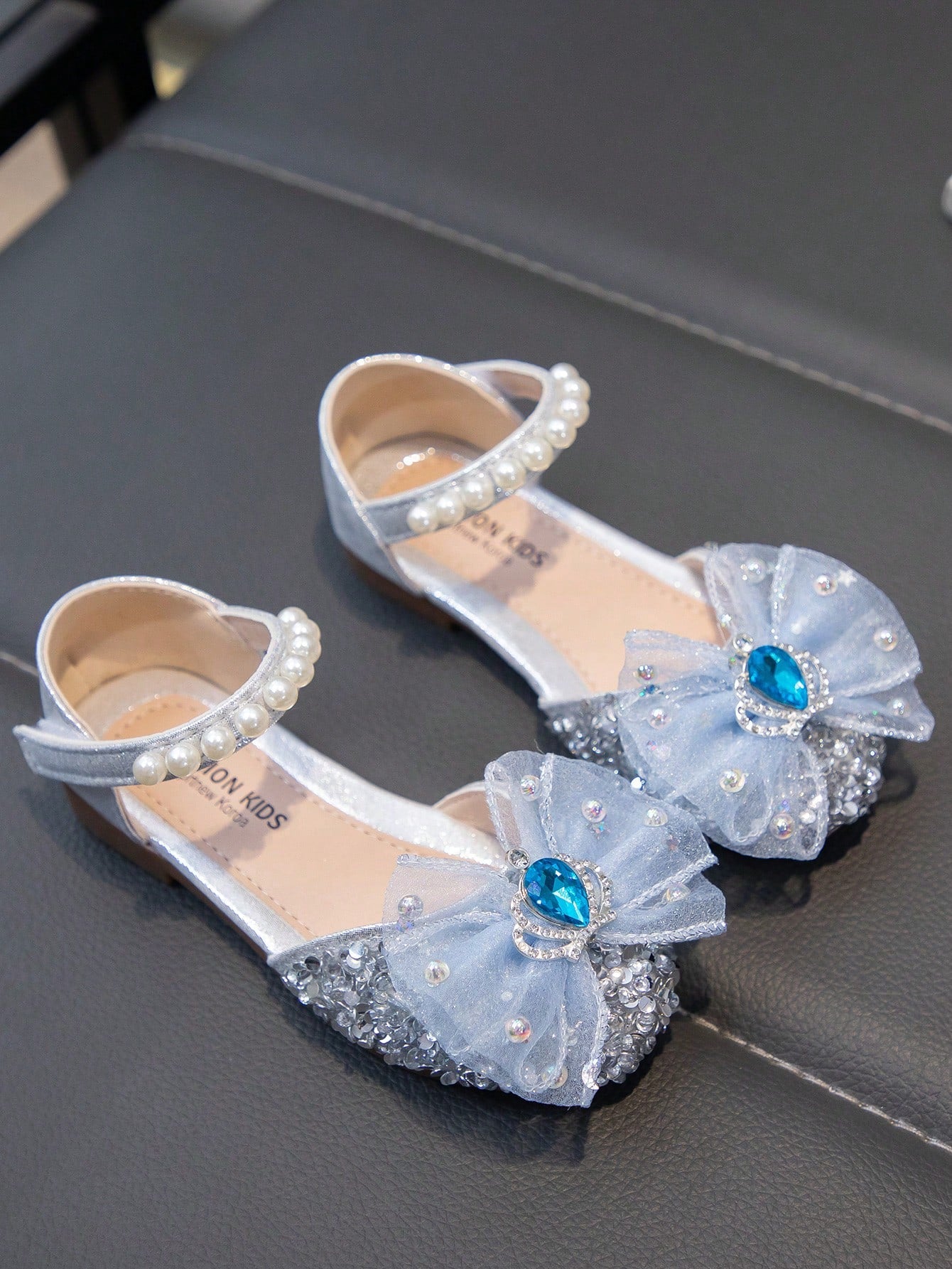 Fashionable & Cute Kids' Flat Shoes With Rhinestones For Girls