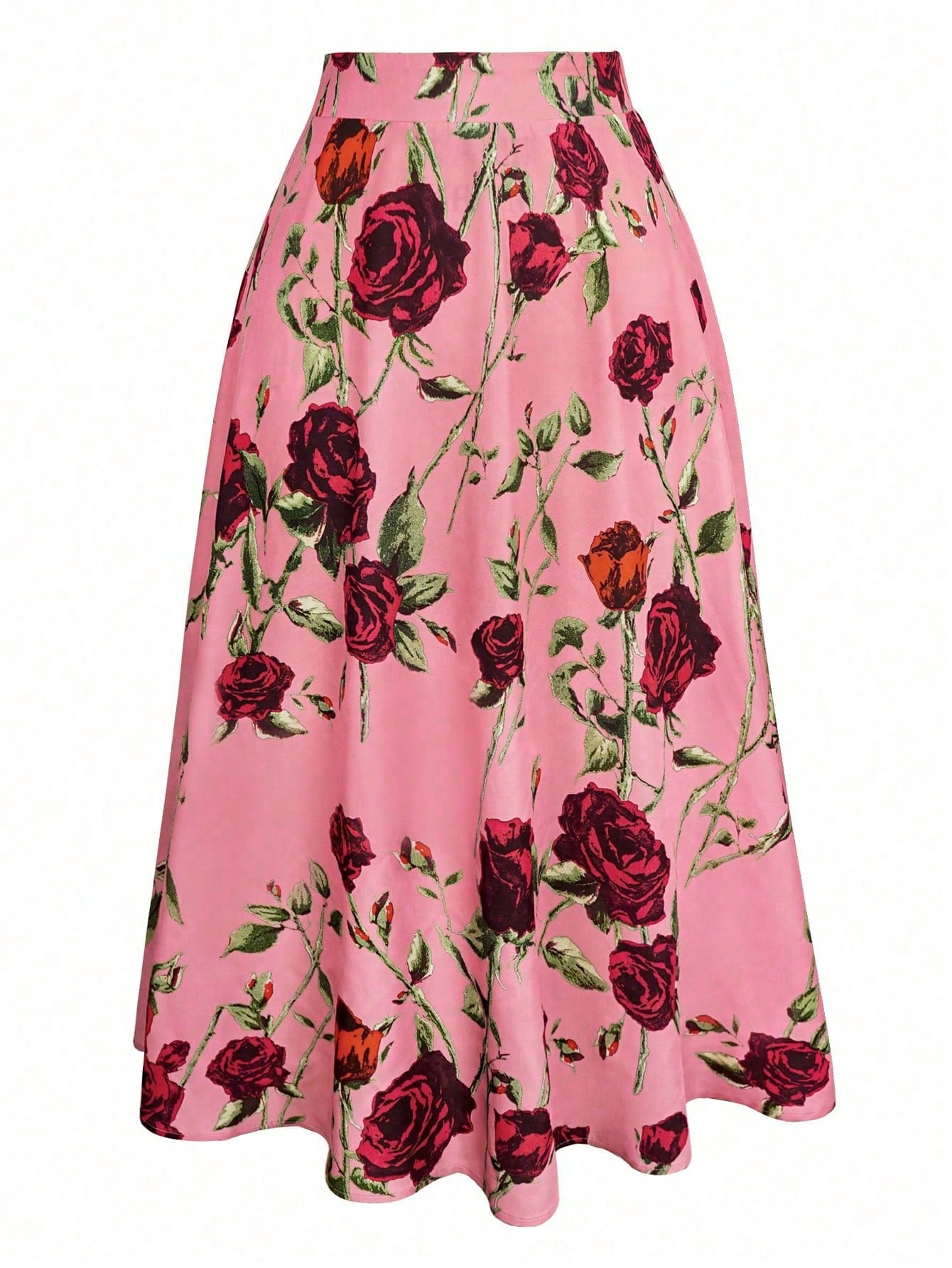 Floral Printed Loose Casual Skirt