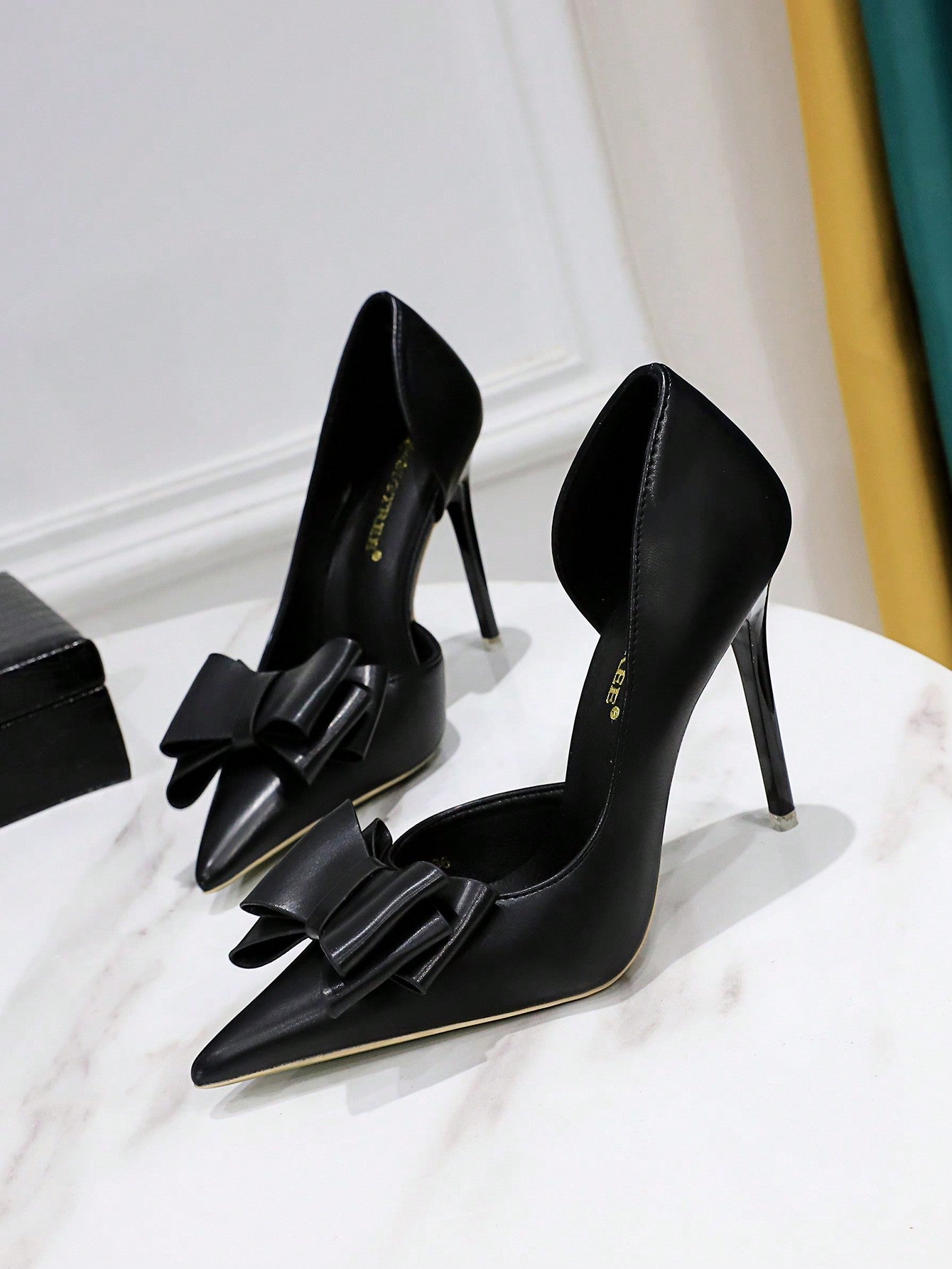 Fashionable Court Pumps For Women, Bow Decor Stiletto Heeled Pumps