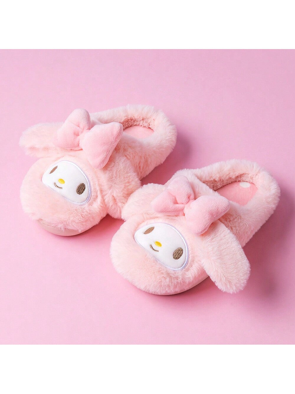 Miniso Sanrio Cinnamoroll Women's Plush Slippers, Autumn And Winter, Cute Cartoon Home Furnishing Slippers-Blue