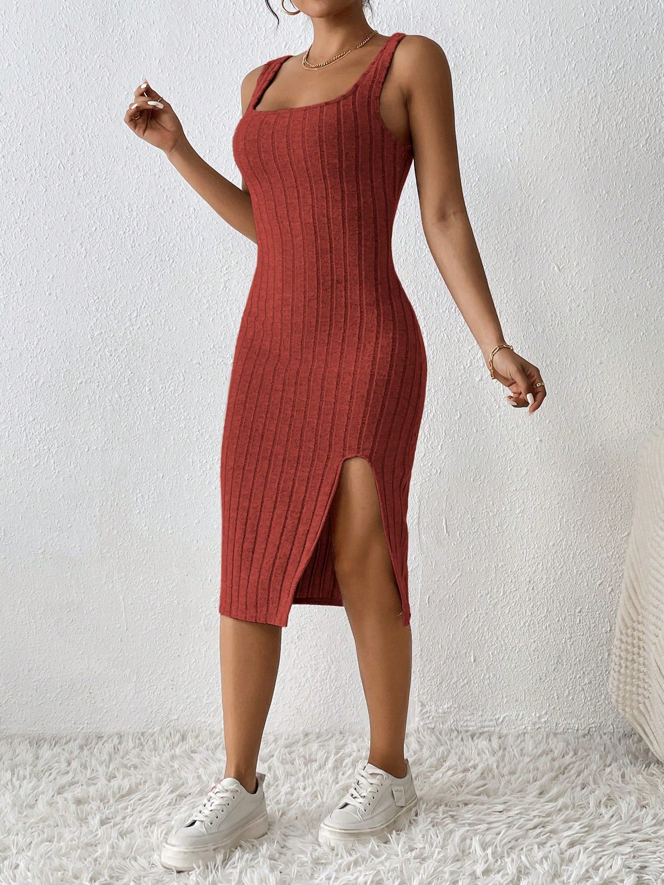 Split Thigh Tank Dress