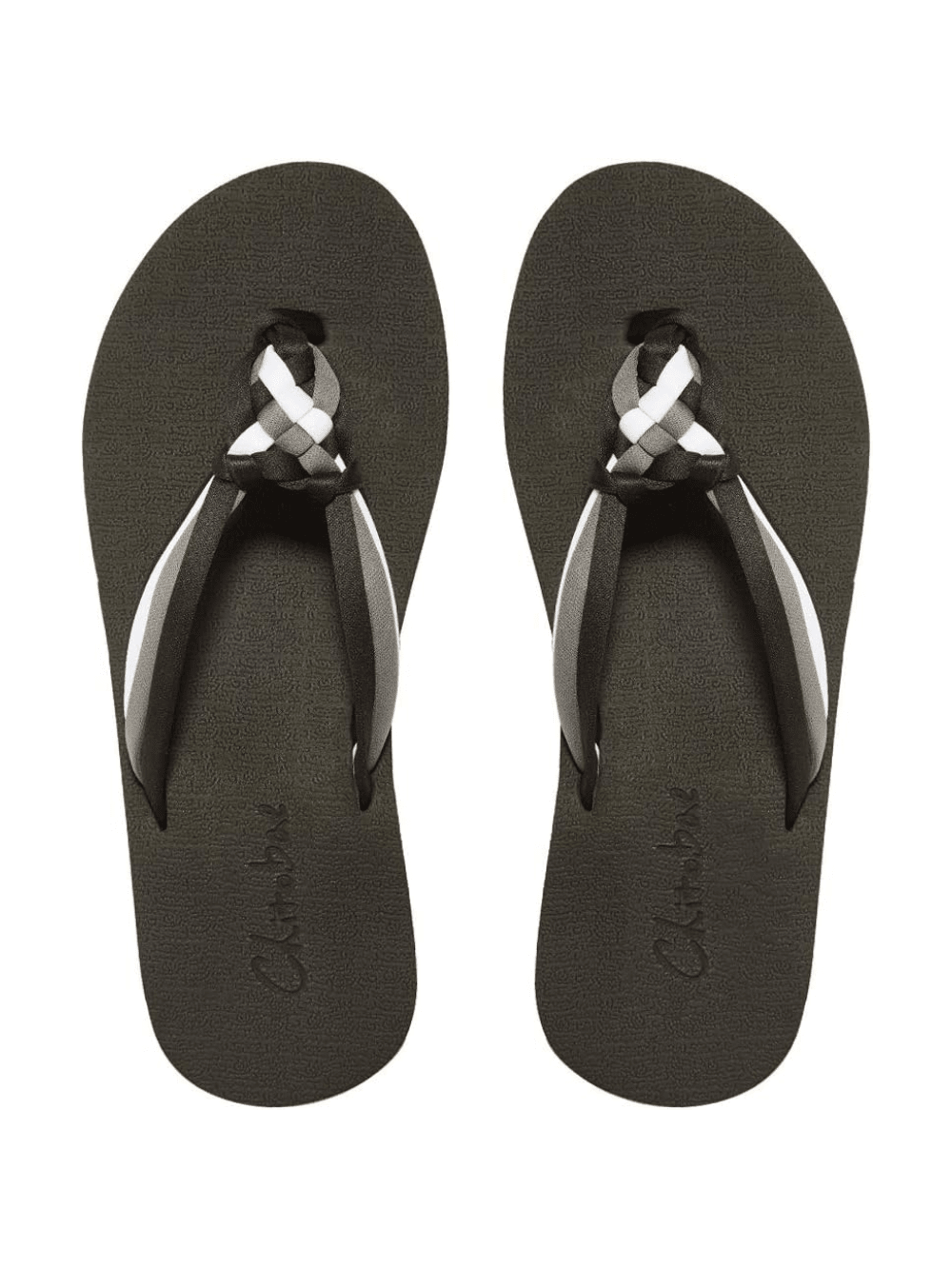 Flip Flops For Women, Flat Sandals Hand-Braided Slippers With Arch Support For Summer Beach