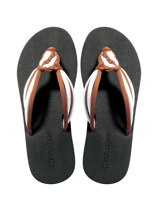 Flip Flops For Women, Flat Sandals Hand-Braided Slippers With Arch Support For Summer Beach