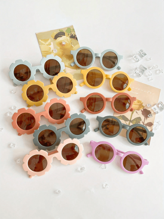 10pcs/Set Children's Cute Sunflower Baby Eyeglasses Decoration