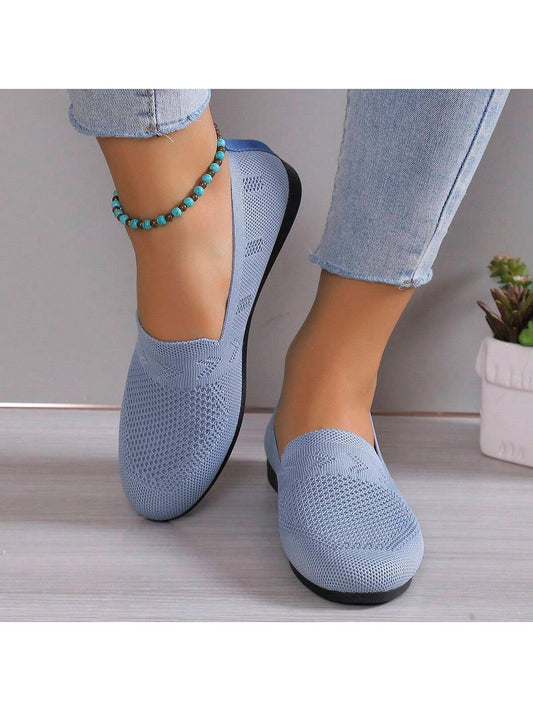 Xyh European And American Style Breathable And Comfortable Flat Mom Shoes For Plus Size