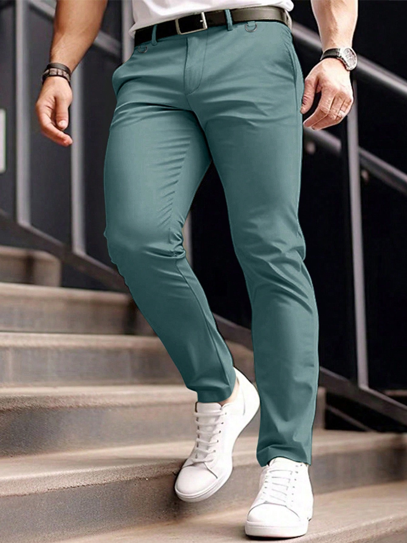 Men's Solid Color Trousers