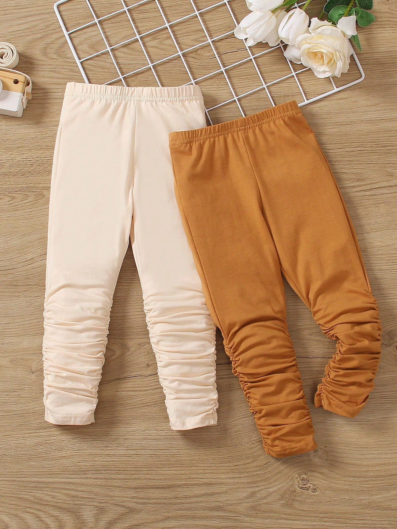 Young Girl 2pcs Stacked Pants