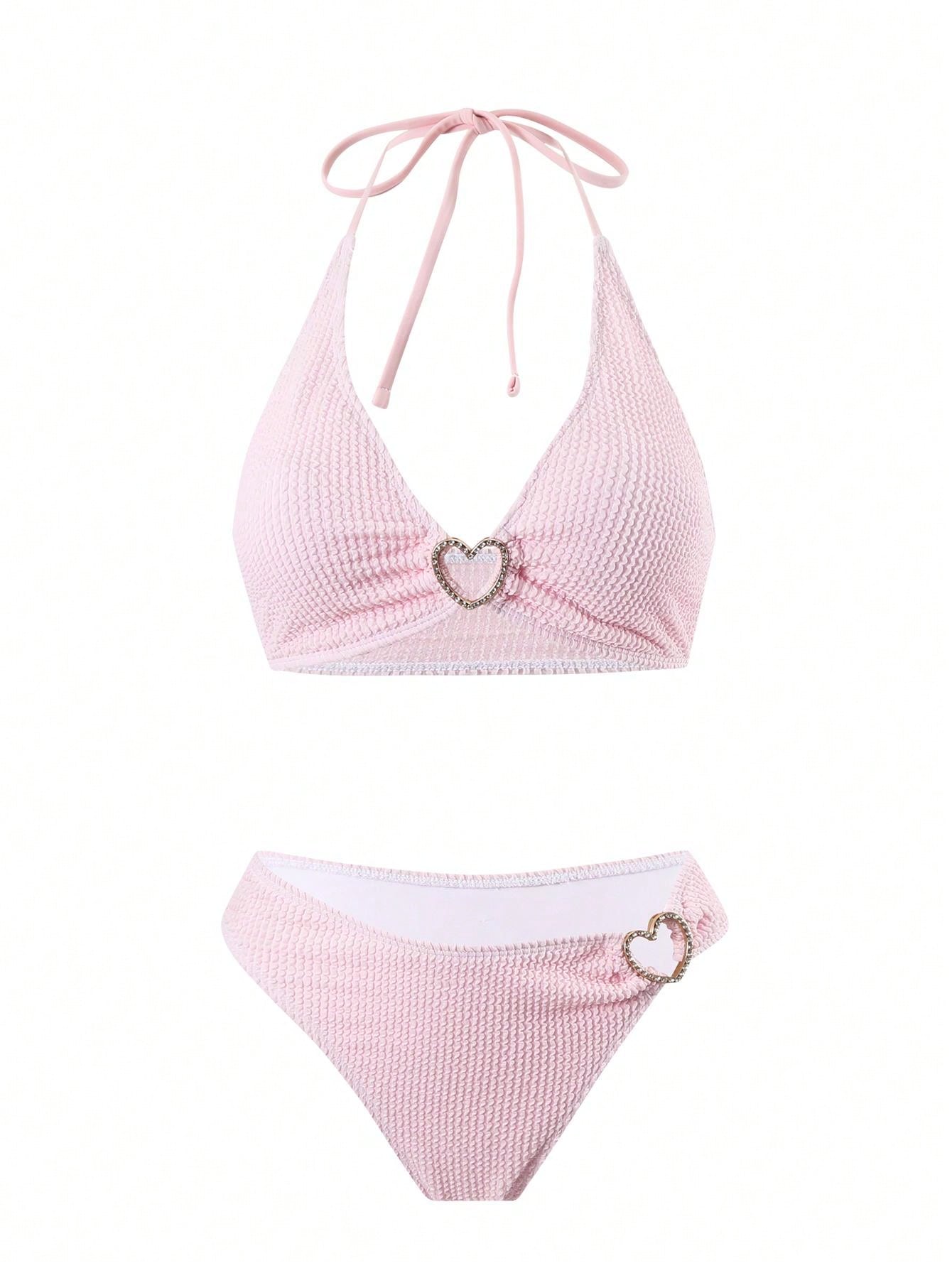 Women Strap Bikini Set For Hot Springs And Bathing