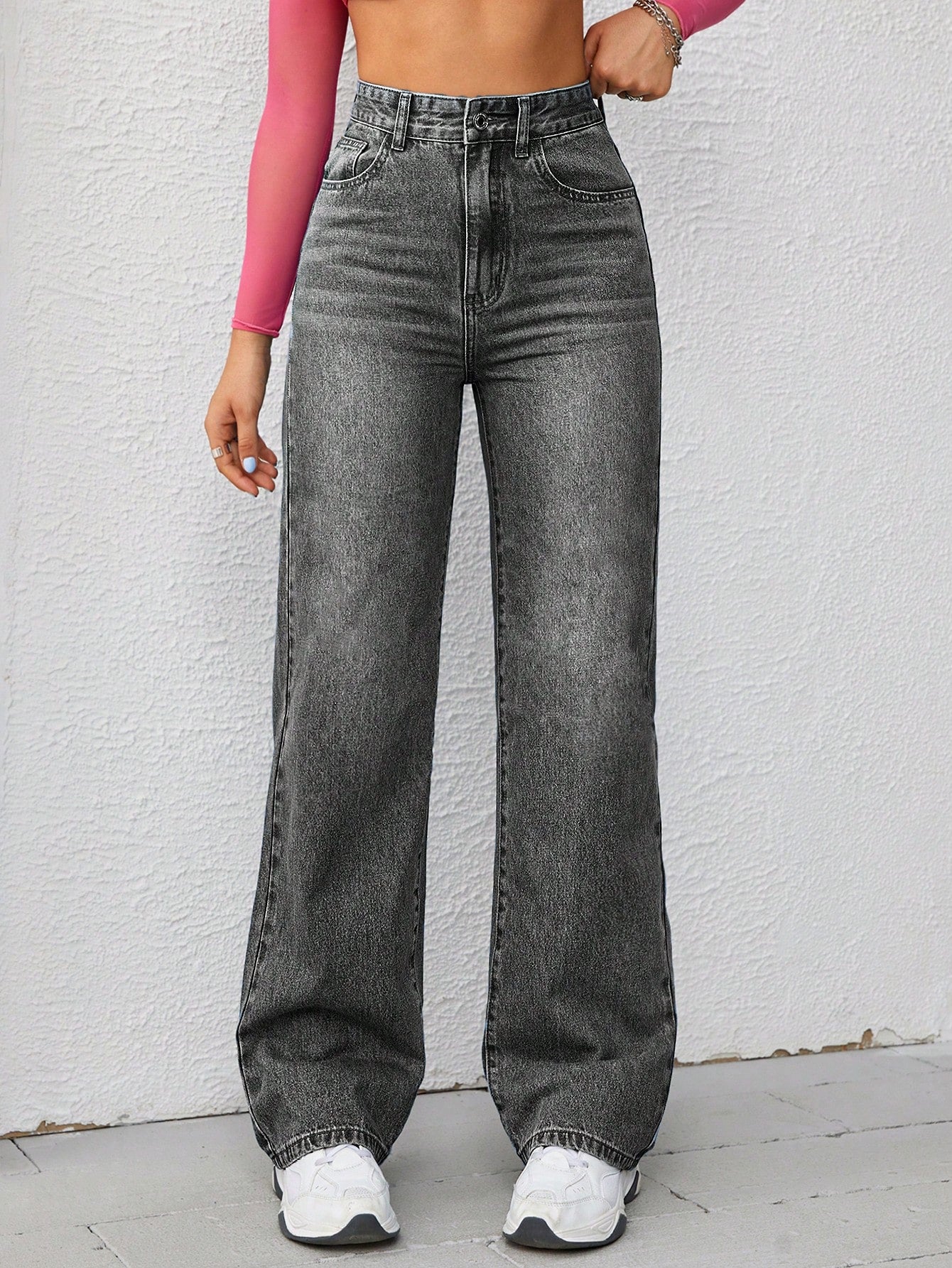 High Waist Wide Leg Jeans