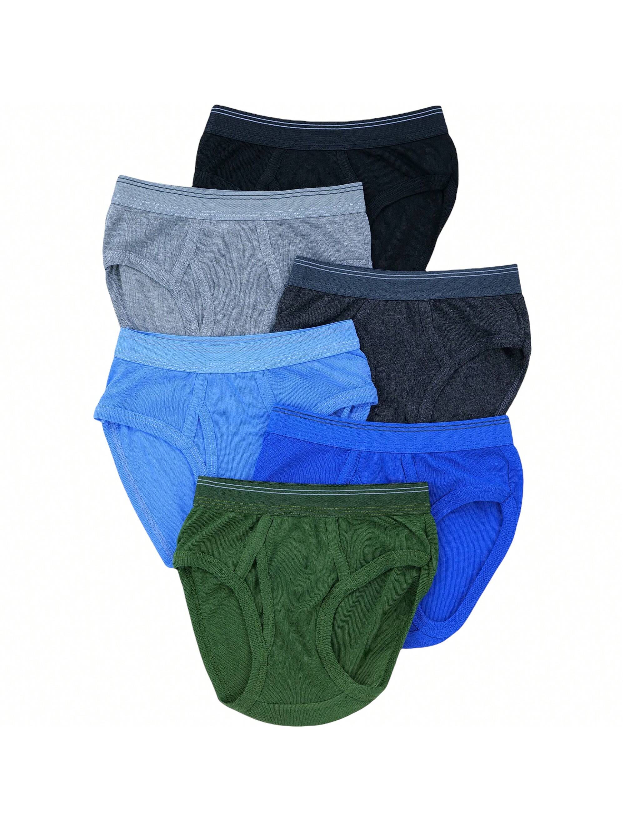 ToBeInStyle Tween Boy Pack Of 6 Cotton Or Nylon Assorted Brief Underwear