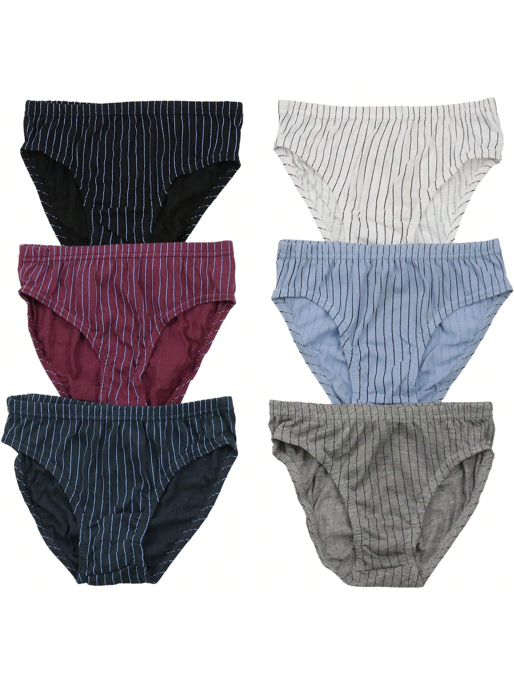 ToBeInStyle Tween Boy Pack Of 6 Cotton Or Nylon Assorted Brief Underwear