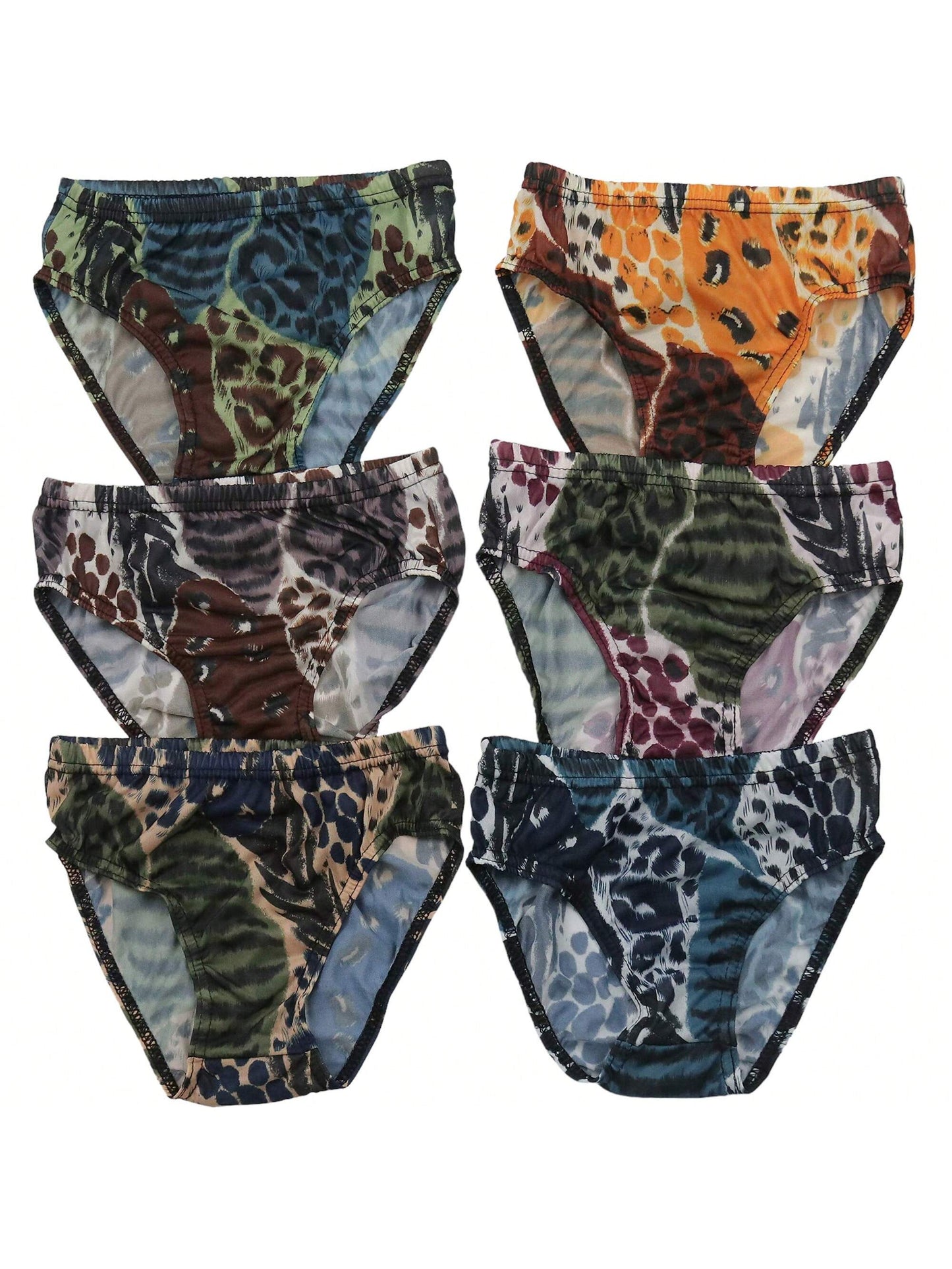 ToBeInStyle Tween Boy Pack Of 6 Cotton Or Nylon Assorted Brief Underwear