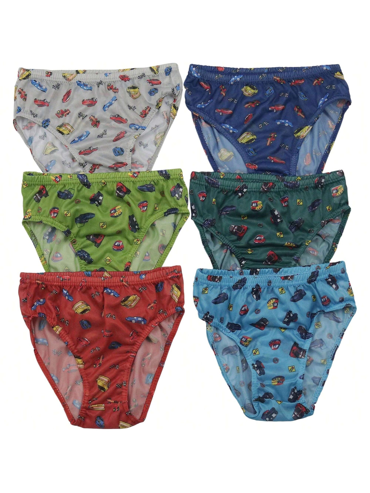 ToBeInStyle Tween Boy Pack Of 6 Cotton Or Nylon Assorted Brief Underwear