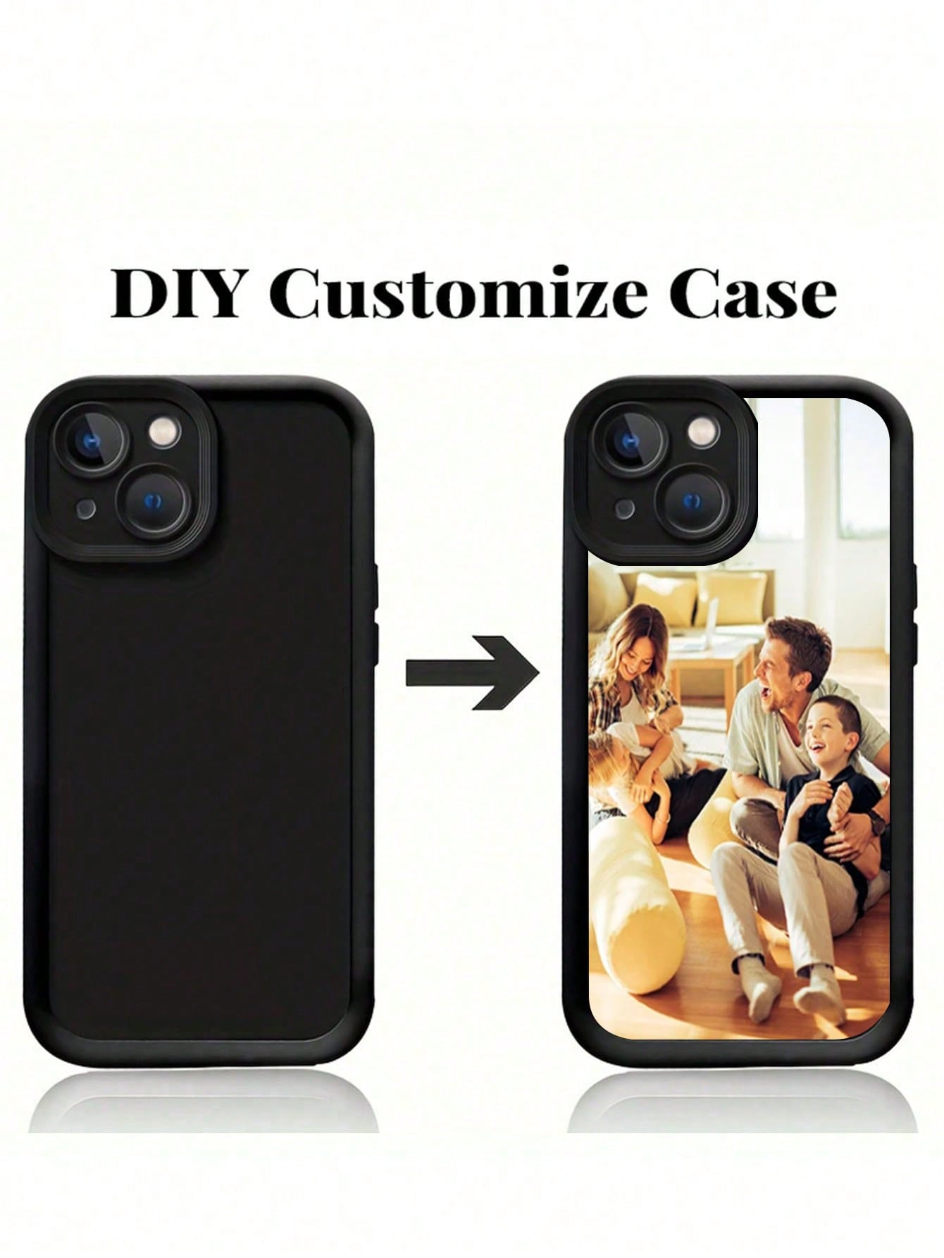 1pc Customized All-Inclusive Silicone Phone Case With Personalized Pattern And Camera Lens Protection, Compatible With Iphone 15/14/13/12/11 Pro Max