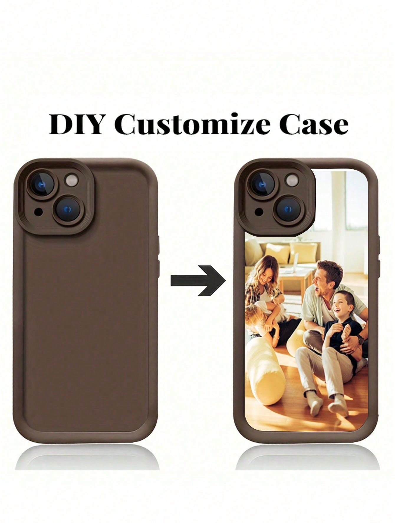 1pc Customized All-Inclusive Silicone Phone Case With Personalized Pattern And Camera Lens Protection, Compatible With Iphone 15/14/13/12/11 Pro Max