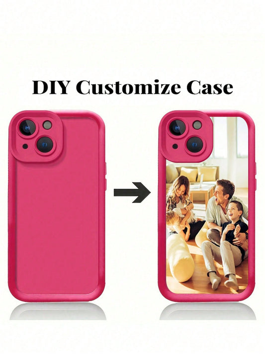 1pc Customized All-Inclusive Silicone Phone Case With Personalized Pattern And Camera Lens Protection, Compatible With Iphone 15/14/13/12/11 Pro Max