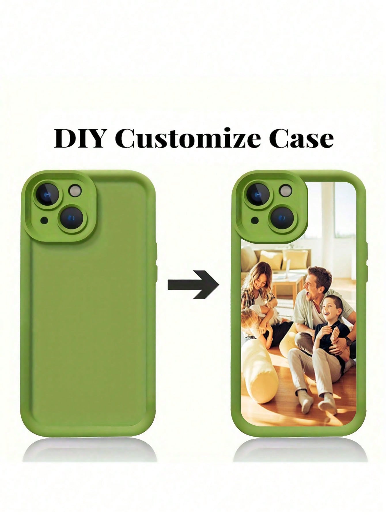 1pc Customized All-Inclusive Silicone Phone Case With Personalized Pattern And Camera Lens Protection, Compatible With Iphone 15/14/13/12/11 Pro Max