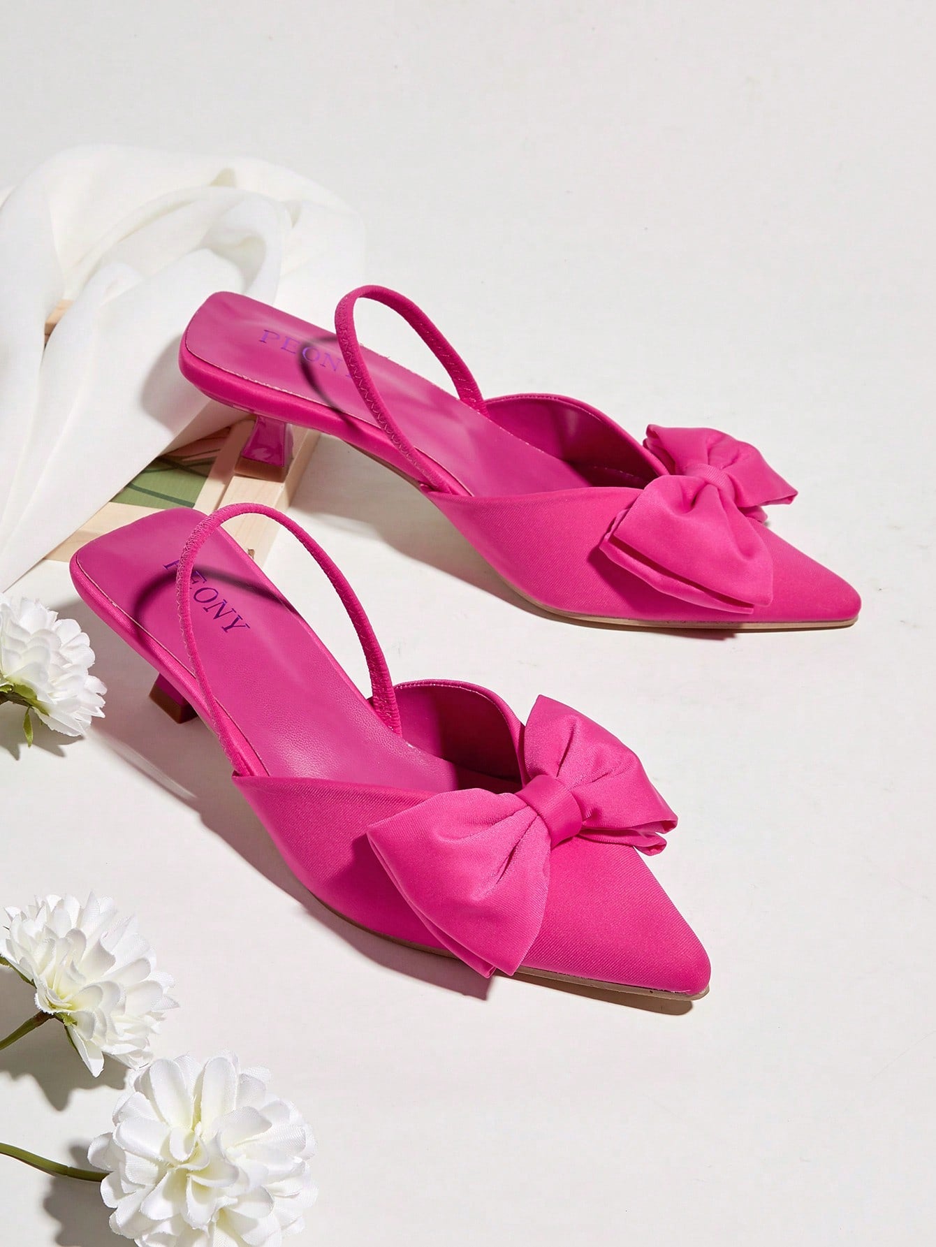 Comfortable Pointed Toe High Heels With Bowknot For Spring/Summer