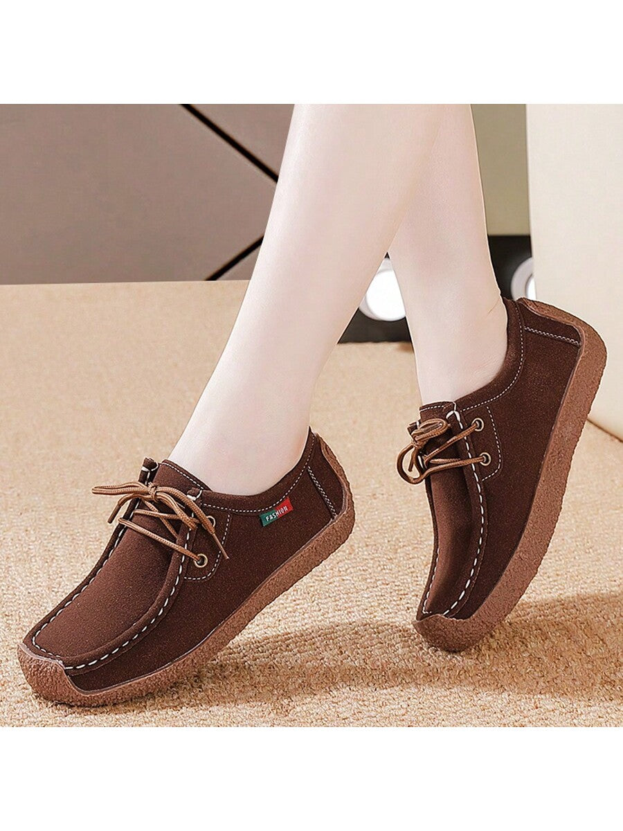 Women Flat Shoes Spring Summer Oxford Shoes Slip-Resistant Lightweight Casual Shoes