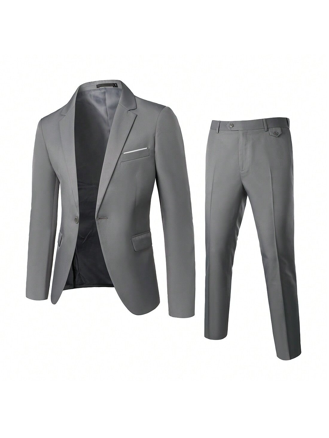 Men's Lapel Collar Business Suit Set For All Seasons