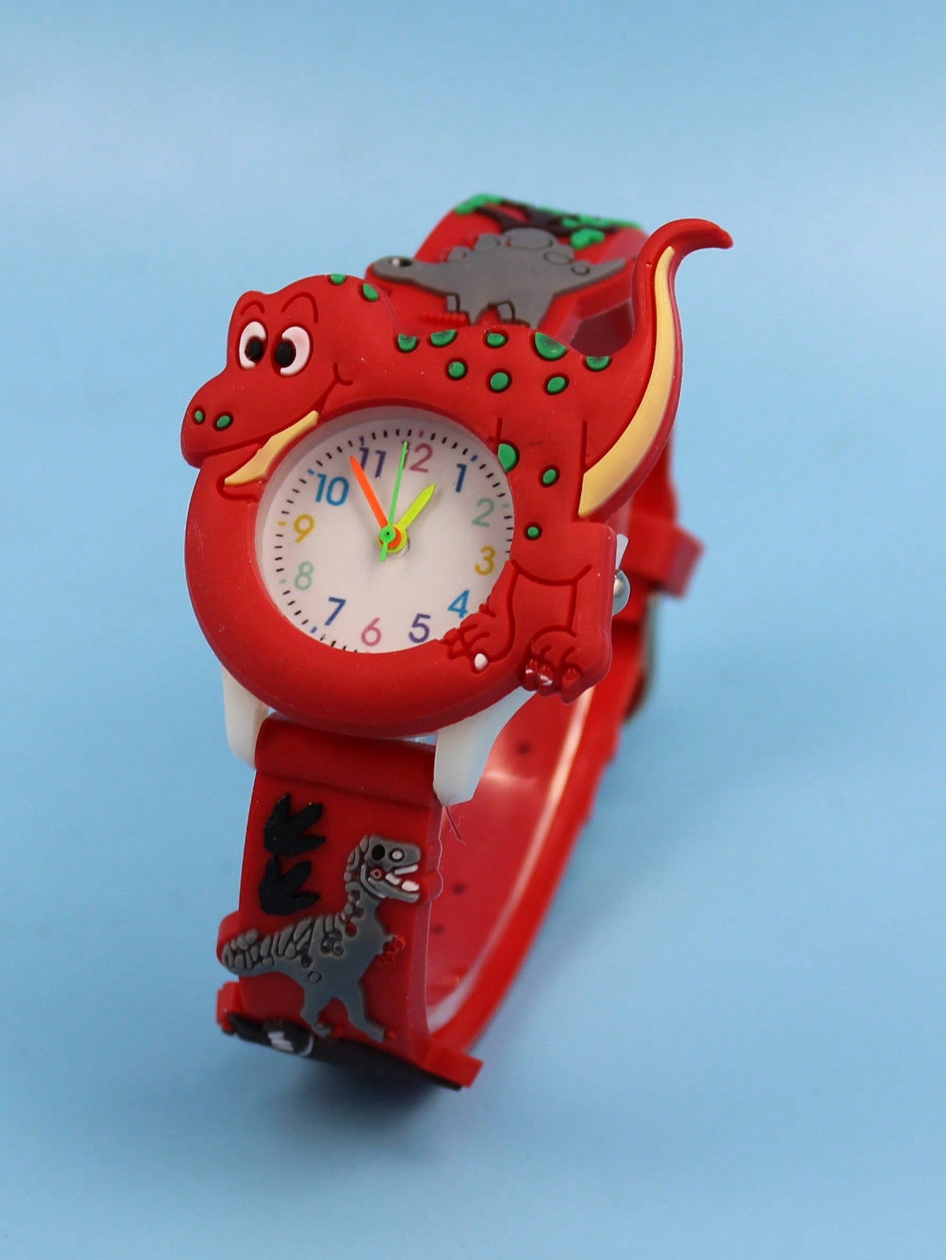 Dinosaur Tyrannosaurus Cute 3d Quartz Wrist Watch For Kids, Classic Quartz Watch For Learning Time