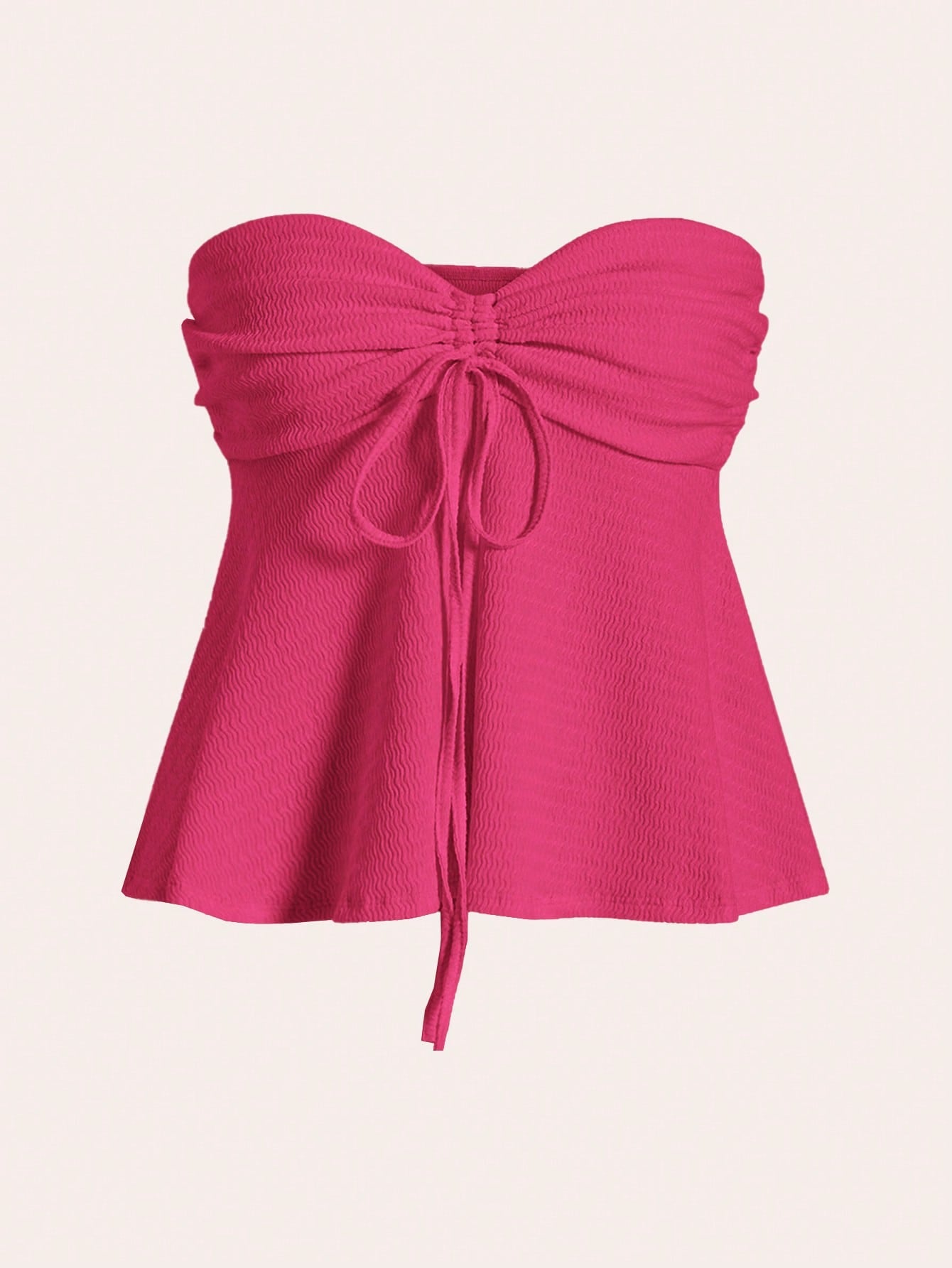 Women’s Drawstring Bandeau Top