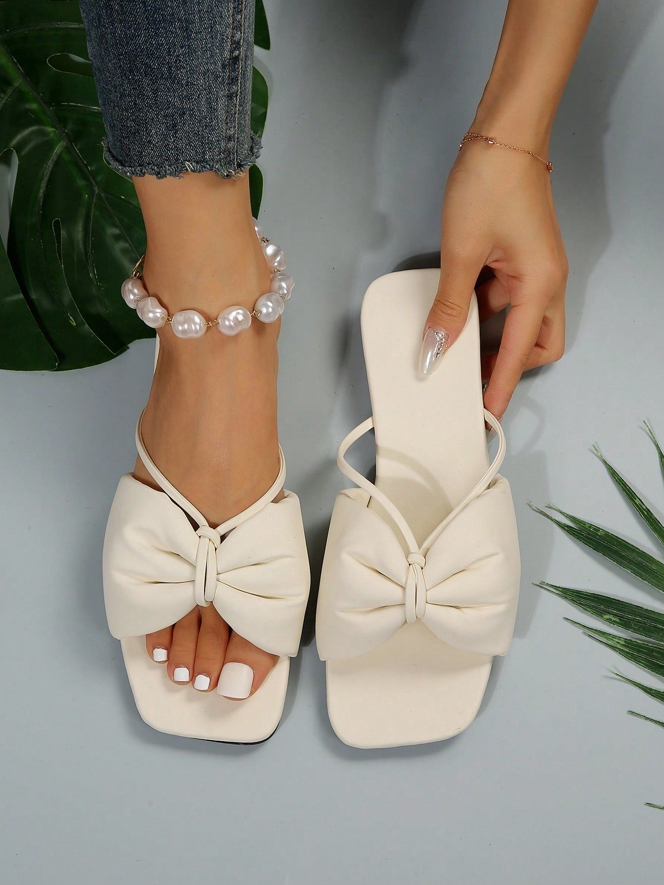 Women's Fairy Style New Summer Slippers, Casual Students Outside Wear All-match Flat Sandals With Criss-cross Strap