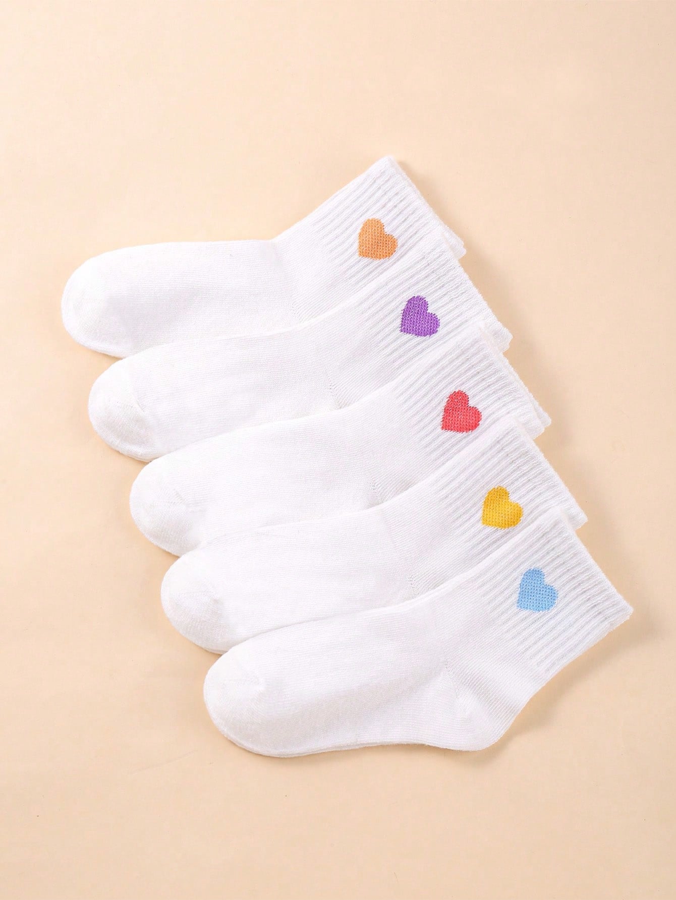 5 Pairs Of Soft Ankle Socks, Cute And Fun Heart Shaped Novelty Socks For Girls