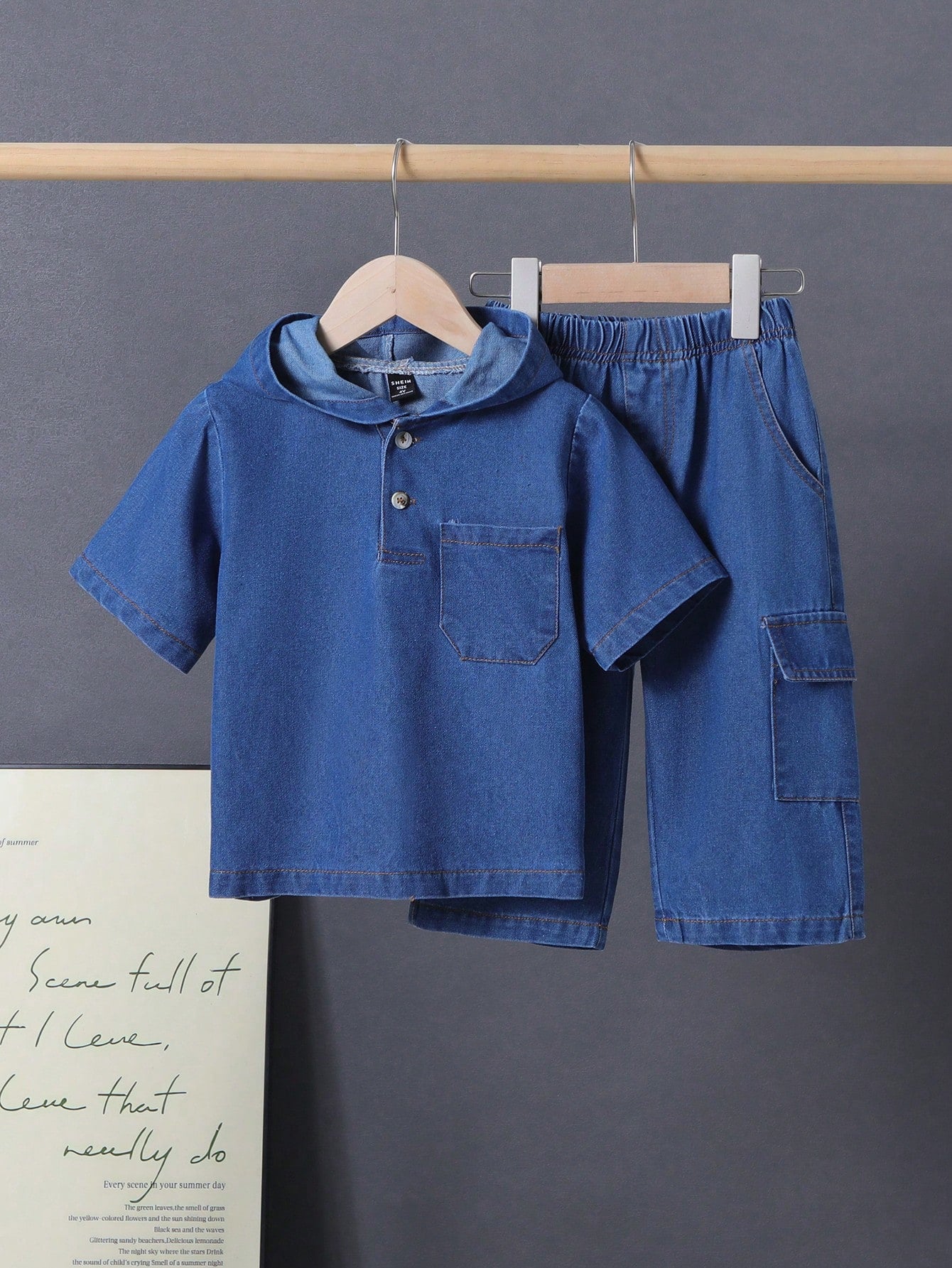 Fashionable Casual Denim Suit For Young Boys